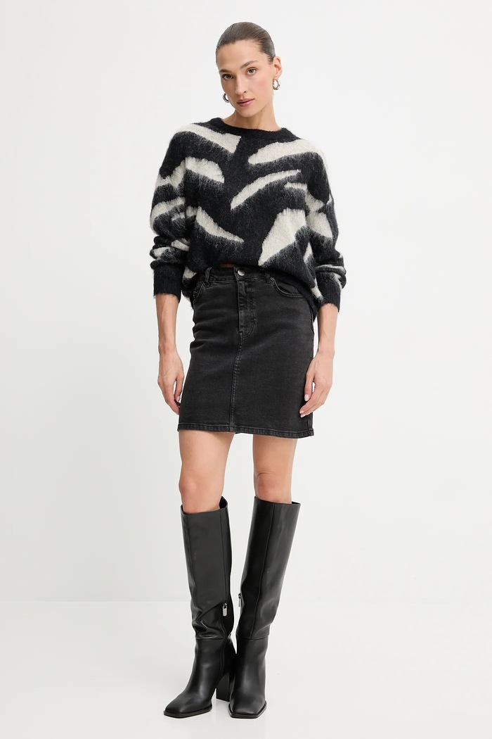 Answear.LAB Answear Lab pulover de lana ml2339.80.ilk negru WW25