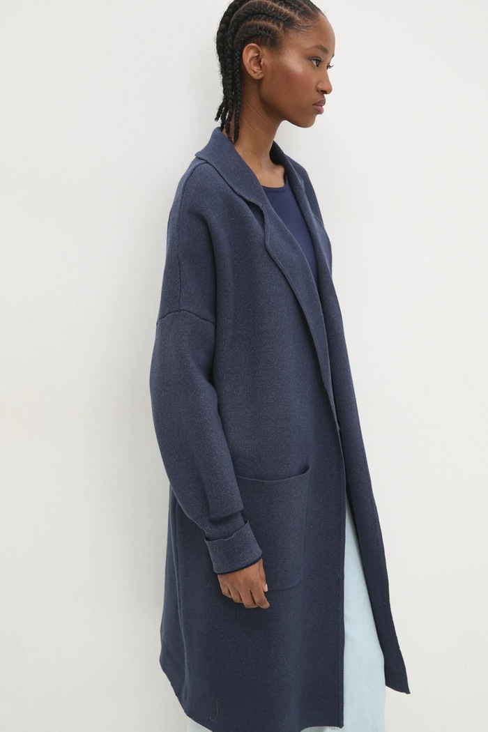 Answear Lab cardigan uni bleumarin B119.hms