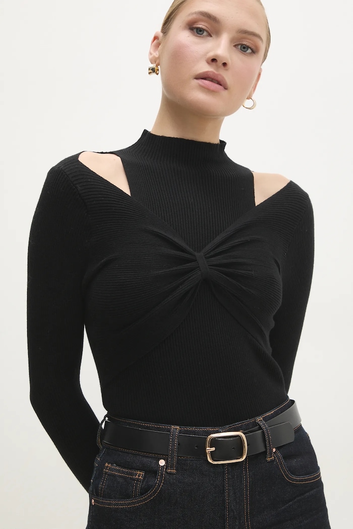 Answear.LAB sweter pozostałe czarny MG60341.hms