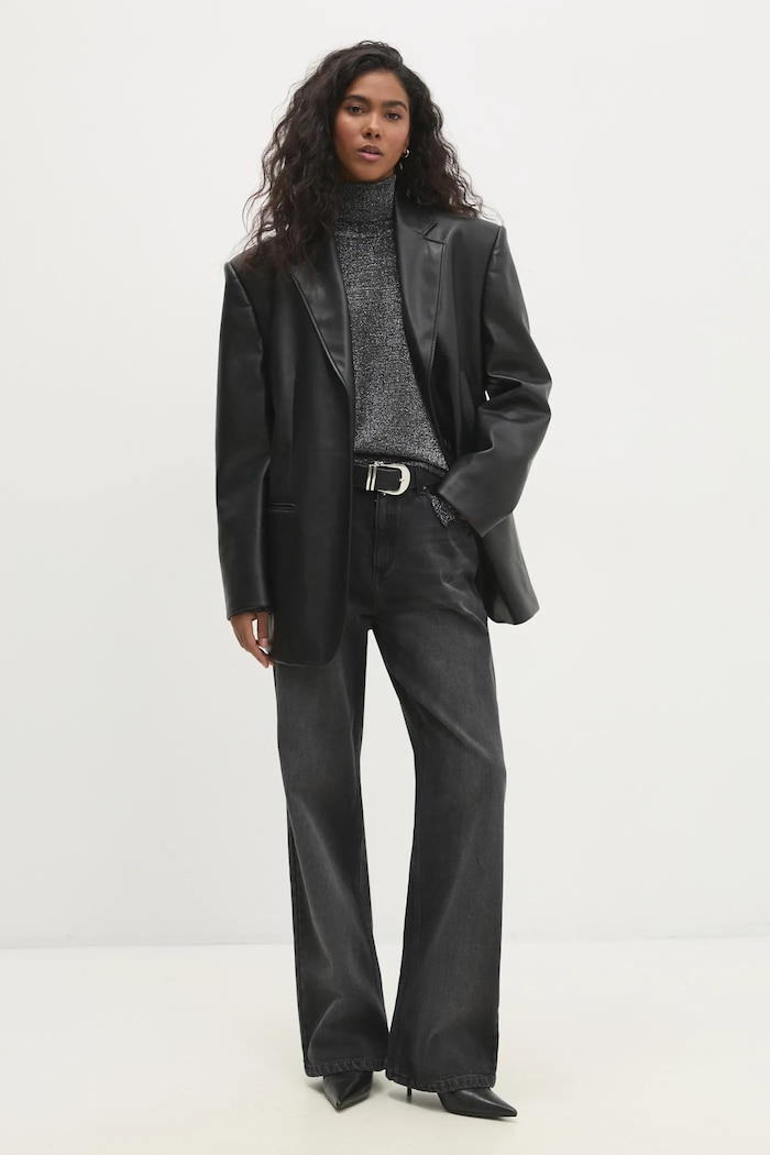 Answear.LAB sweter sng.57.tos czarny WW25