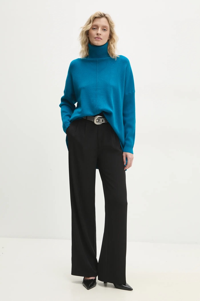 Answear.LAB sweter C121.HKK niebieski WW25