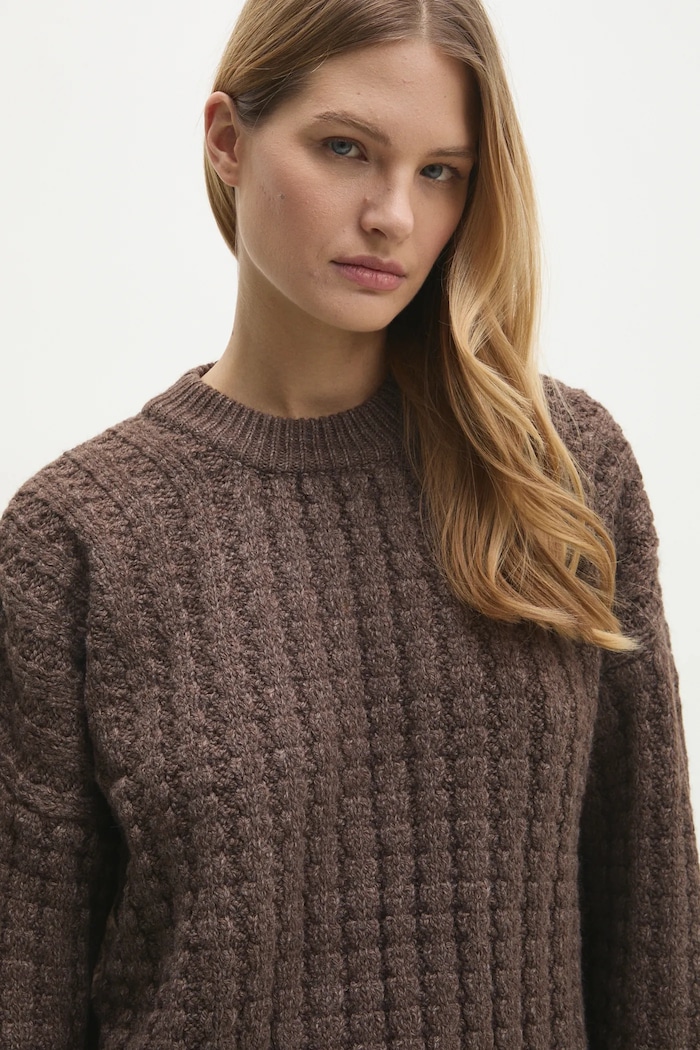 Answear.LAB maglione in misto lana marrone 204..TOS