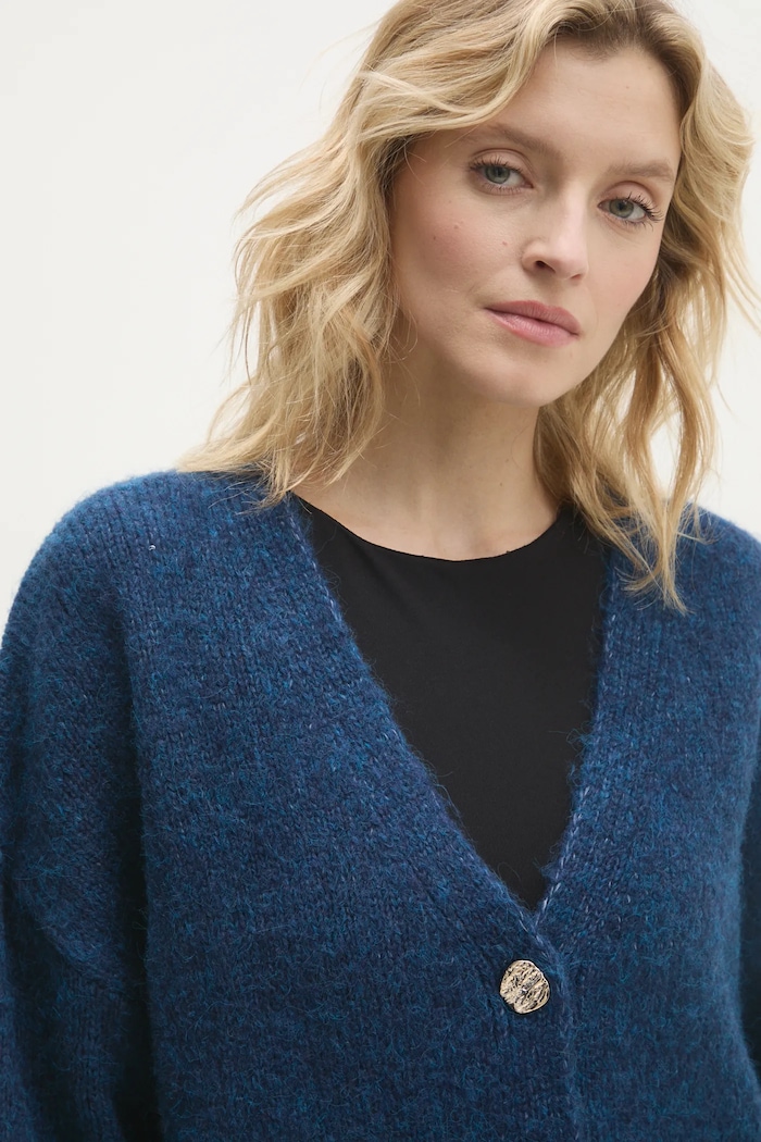 Answear Lab cardigan de lana albastru sng.69.tos