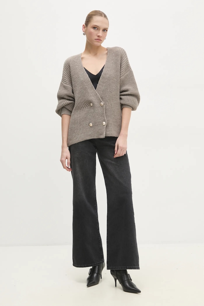 Answear Lab pulover de lana 8927.ilk bej WW25