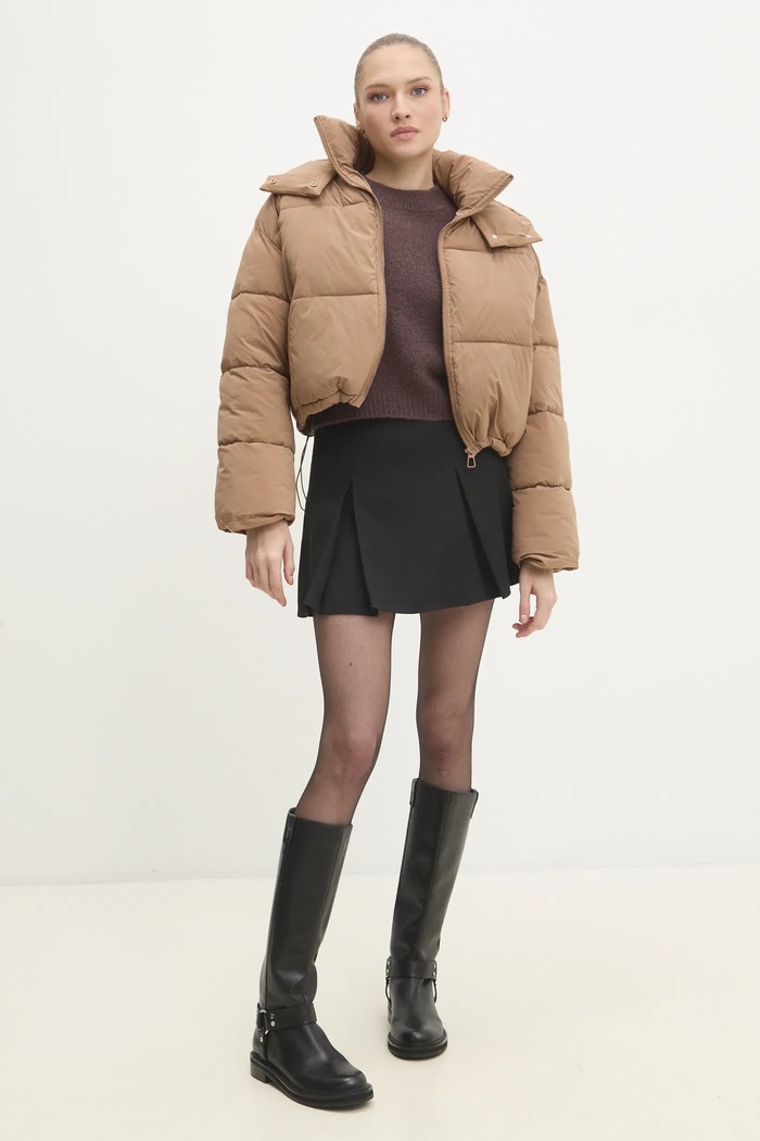 Answear.LAB sweter z domieszką wełny LU61002.FLK brązowy WW25