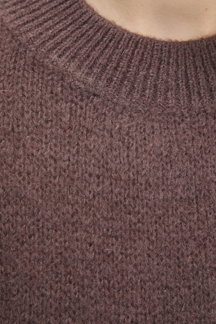 Answear.LAB sweter z domieszką wełny LU61002.FLK brązowy