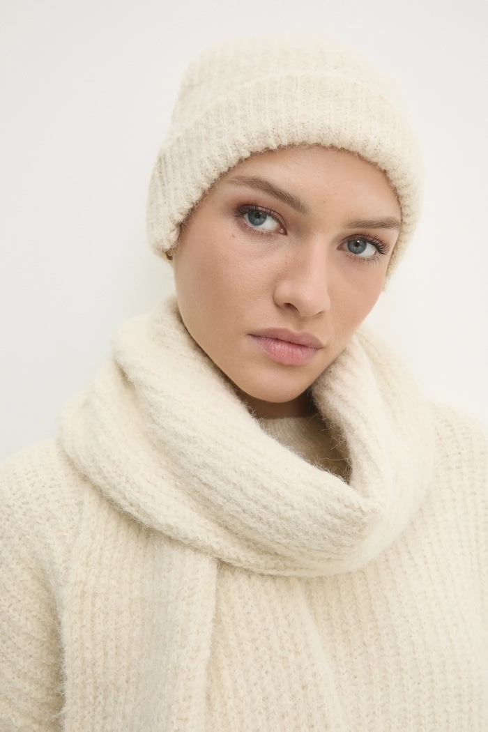 Answear.LAB sweter z wełną + szalik i czapka ch.1688.flk