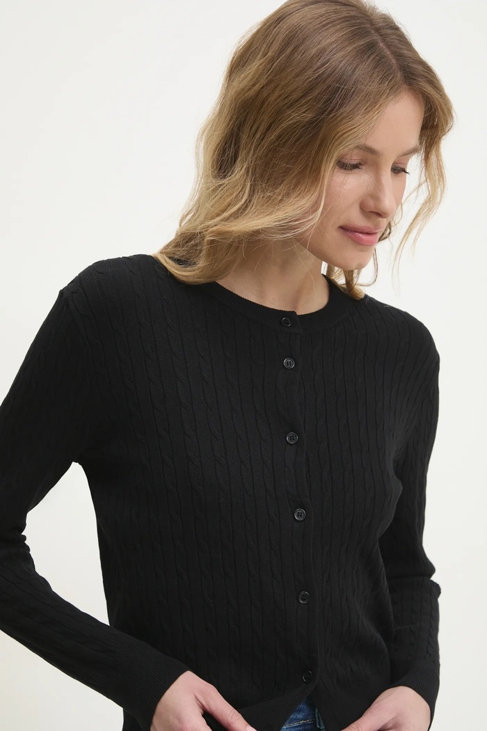 Kardigan Answear.LAB slim černá L1597.hlk