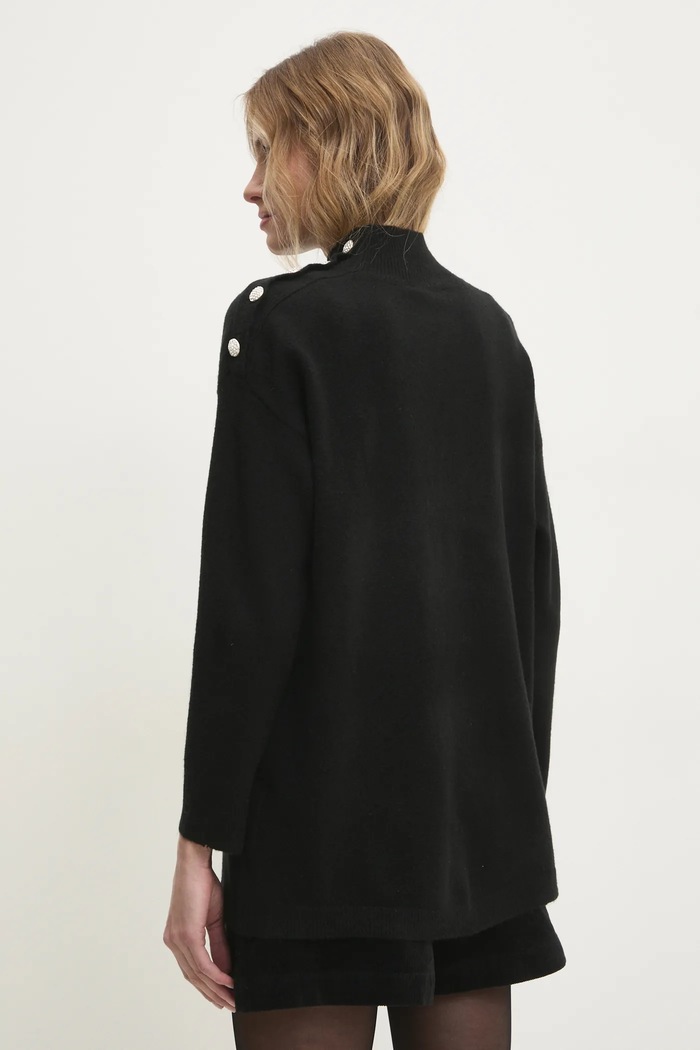 Odzież Answear.LAB sweter z wełną DL368.hos czarny