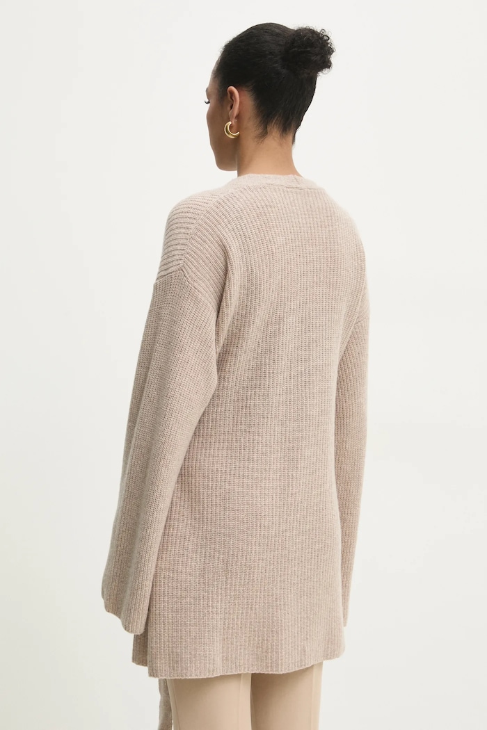 Îmbrăcăminte Answear Lab cardigan din lana 8208.ios bej