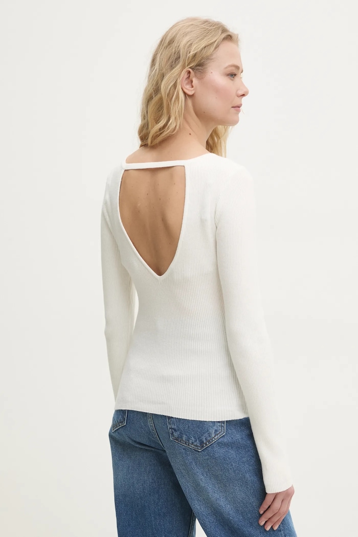 Îmbrăcăminte Answear Lab pulover MT9348.hlk alb