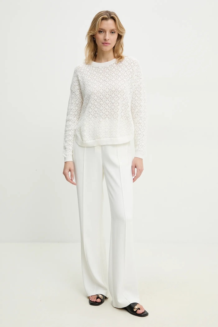 Answear Lab pulover mj95407.FLK alb WW25
