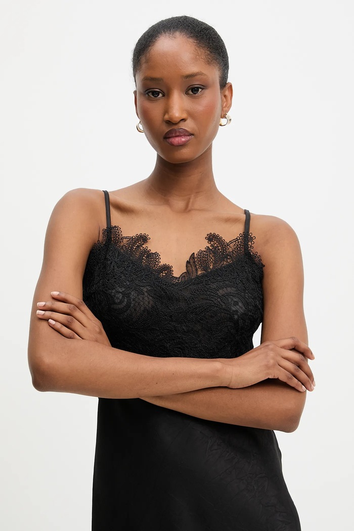 Answear Lab rochie Answear.LAB L9150.hak negru
