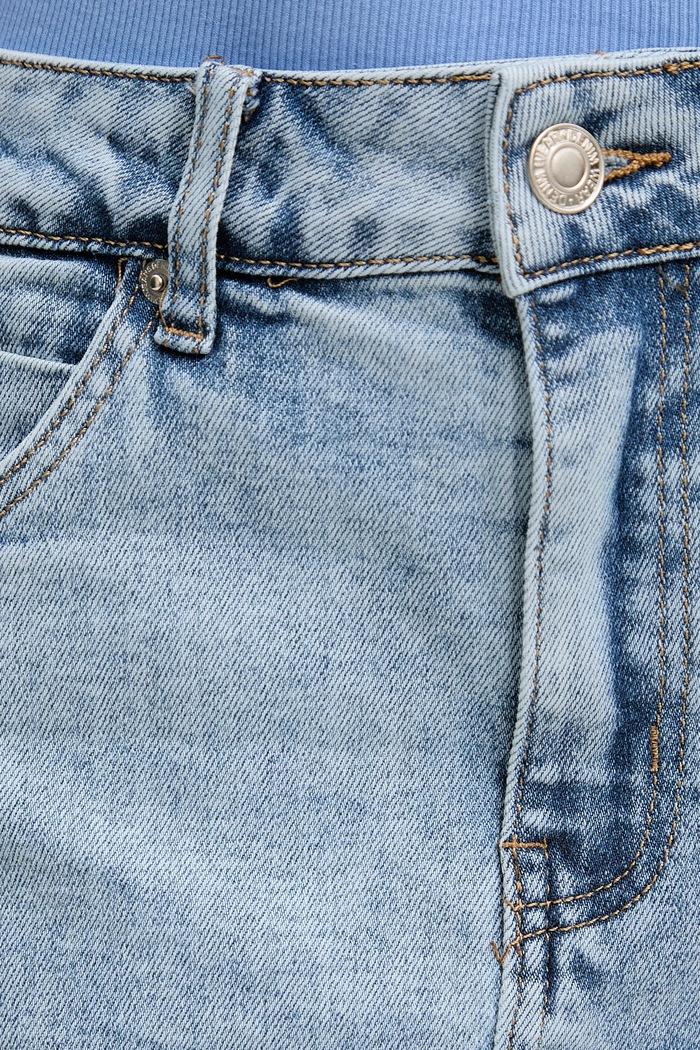 Answear.LAB spódnicospodnie jeansowe niebieski KM3341.hos