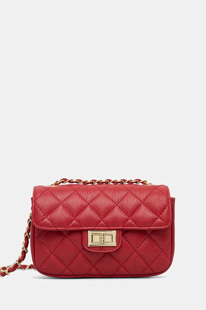 Answear.LAB torebka crossbody damska skórzana czerwony 833.ILK