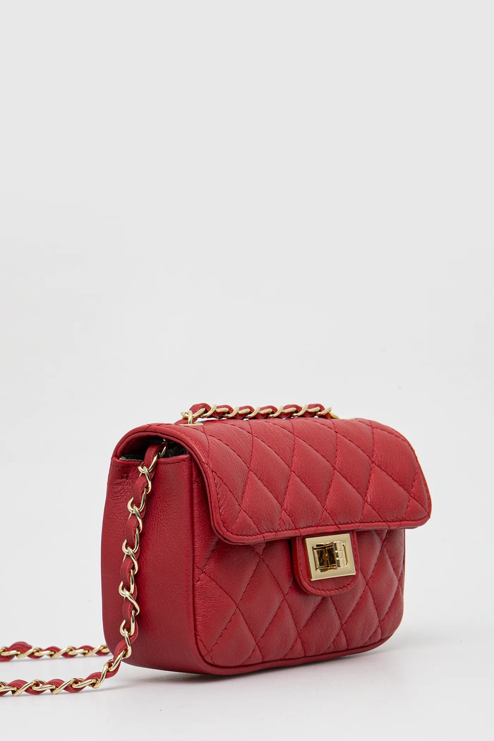 Answear.LAB torebka crossbody damska skórzana 833.ILK czerwony WW25