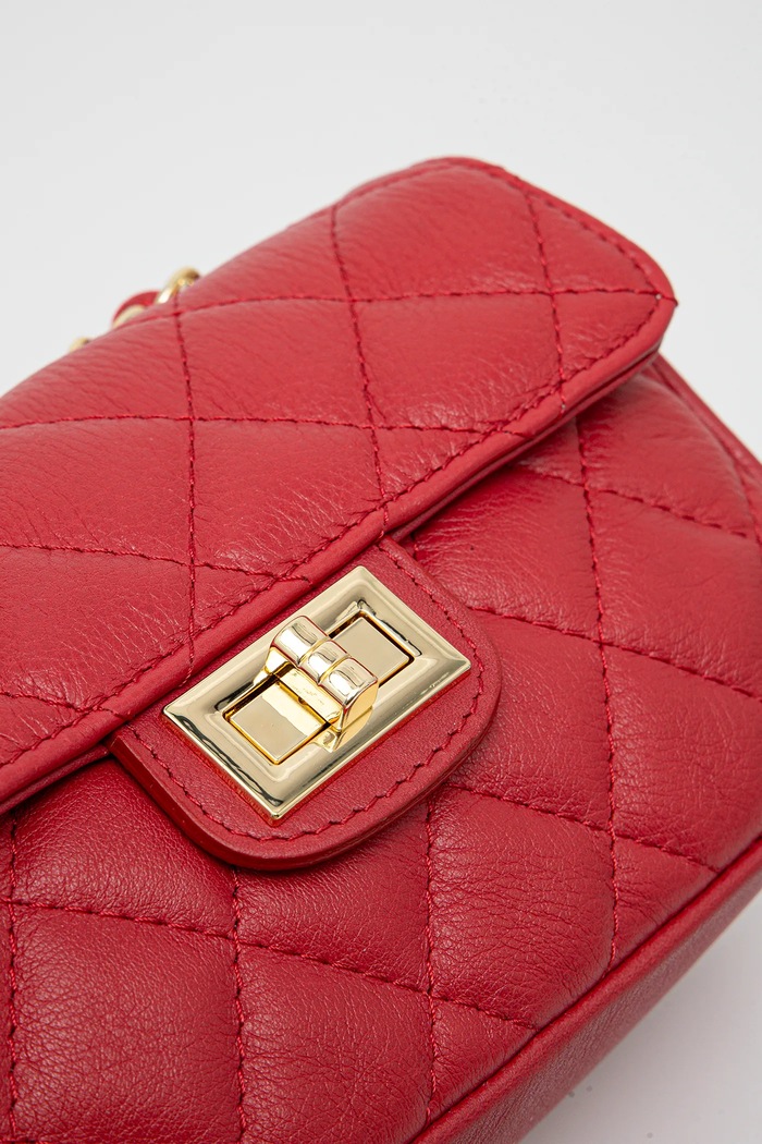 Answear.LAB torebka crossbody damska skórzana czerwony 833.ILK
