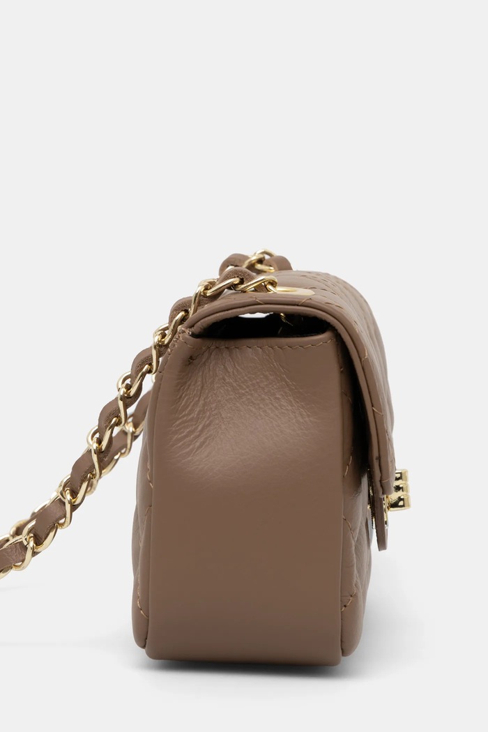 Answear.LAB Geantă crossbody pentru femei din piele 833.ILK bej WW25