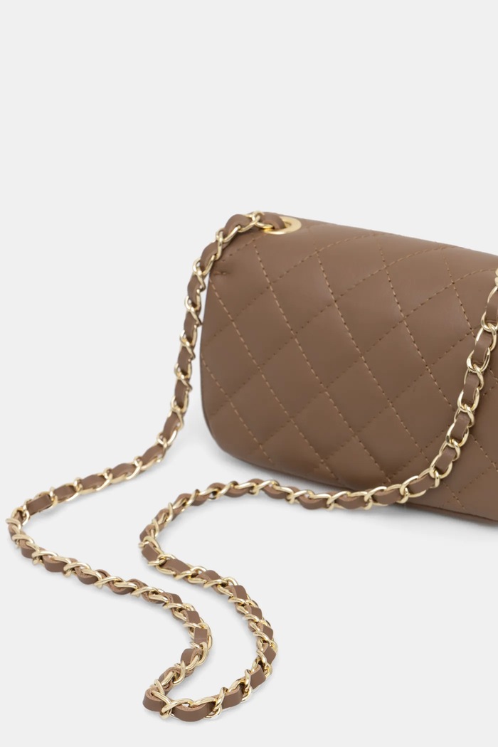 Accesorii Answear.LAB Geantă crossbody pentru femei din piele 833.ILK bej