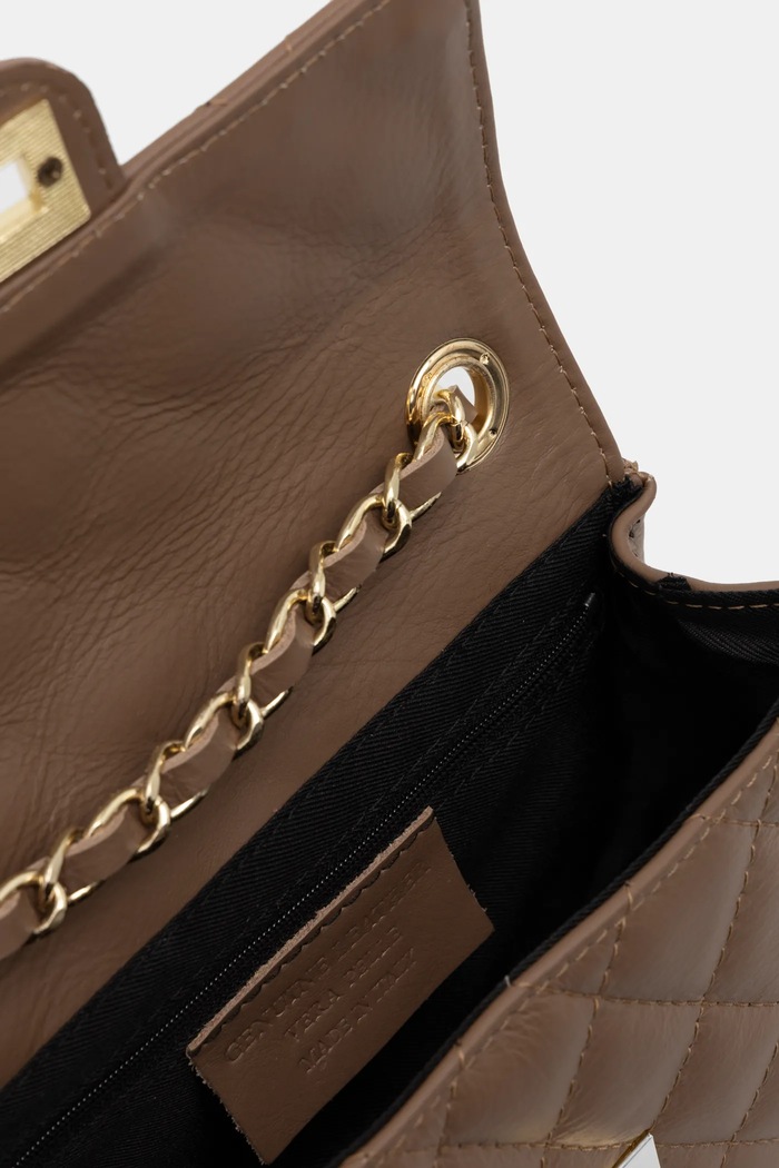 Geantă crossbody pentru femei din piele Answear.LAB bej 833.ILK