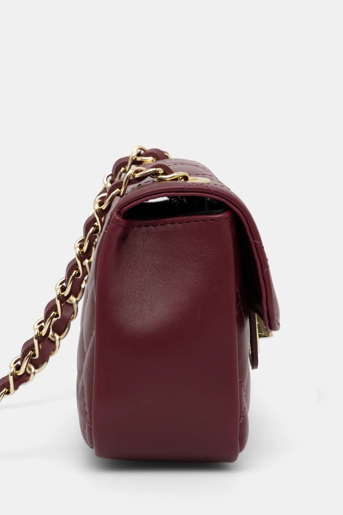 Answear.LAB torebka crossbody damska skórzana 833.ILK bordowy WW25