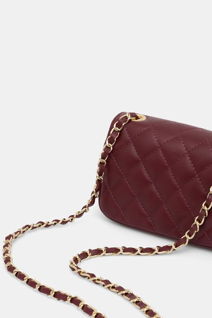 Akcesoria Answear.LAB torebka crossbody damska skórzana 833.ILK bordowy