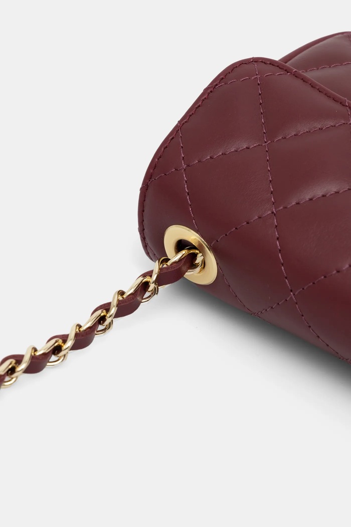 Answear.LAB torebka crossbody damska skórzana bordowy 833.ILK