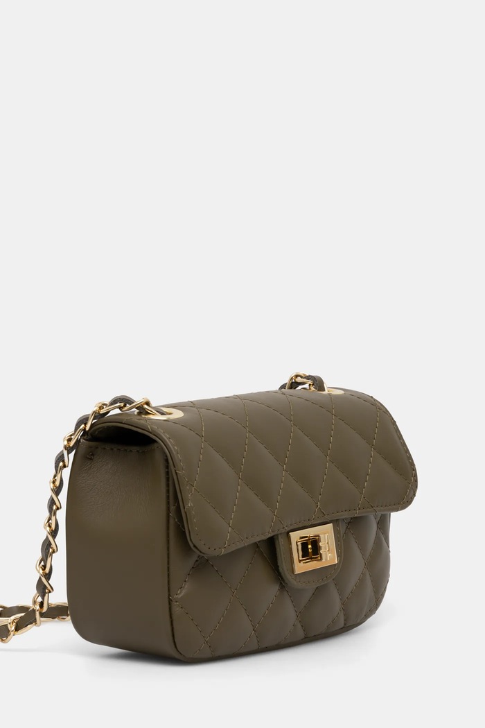 Accesorii Answear.LAB Geantă crossbody pentru femei din piele 833.ILK verde