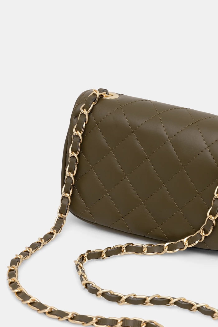 Geantă crossbody pentru femei din piele Answear.LAB 833.ILK verde