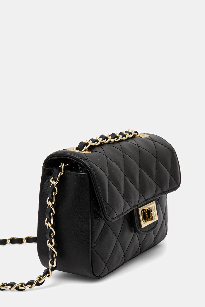 Answear.LAB Geantă crossbody pentru femei din piele 833.ILK negru WW25