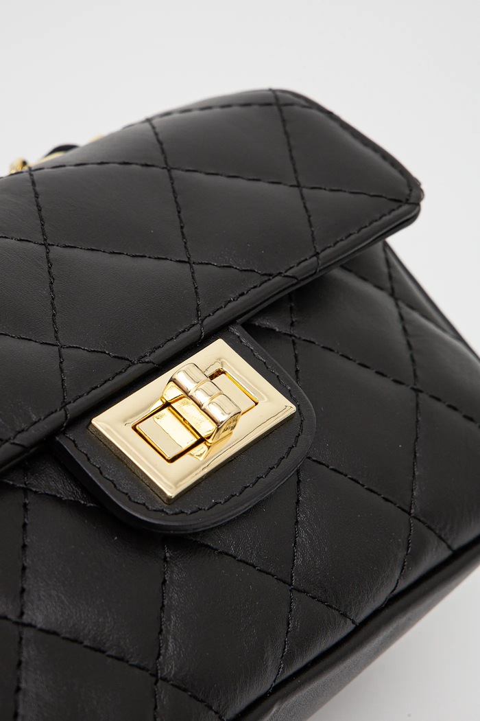 Geantă crossbody pentru femei din piele Answear.LAB 833.ILK negru