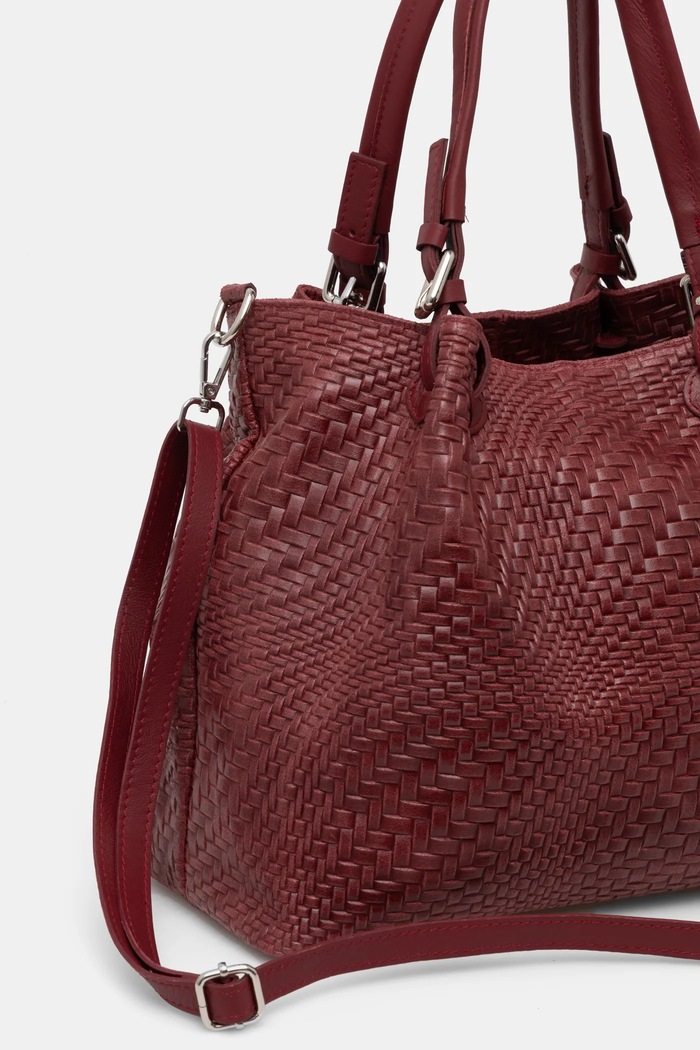 Accesorii Answear Lab poseta de piele 1079.ios rosu