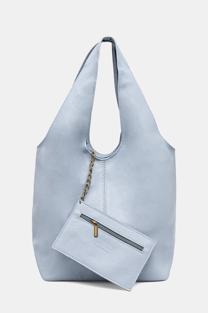 Answear Lab poseta de piele uni albastru 766.HWK
