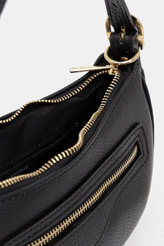 Poseta de piele Answear.LAB negru 1074.IKK