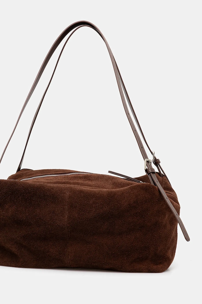Аксесоари Велурена чанта Answear.LAB 1341.CMS кафяв