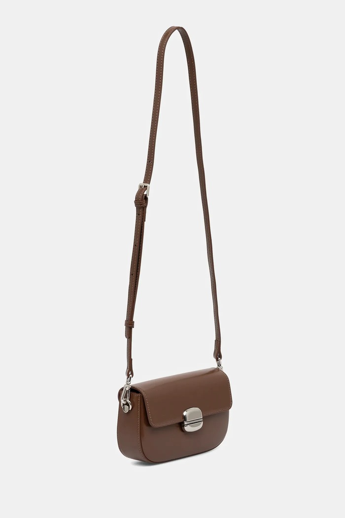 Kožená kabelka Answear.LAB 1342.CMS hnědá WW25