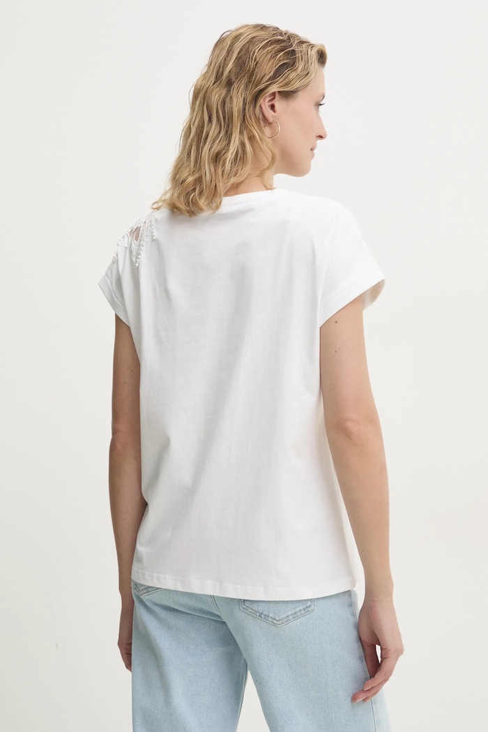 Odzież Answear.LAB t-shirt M9909.hos biały