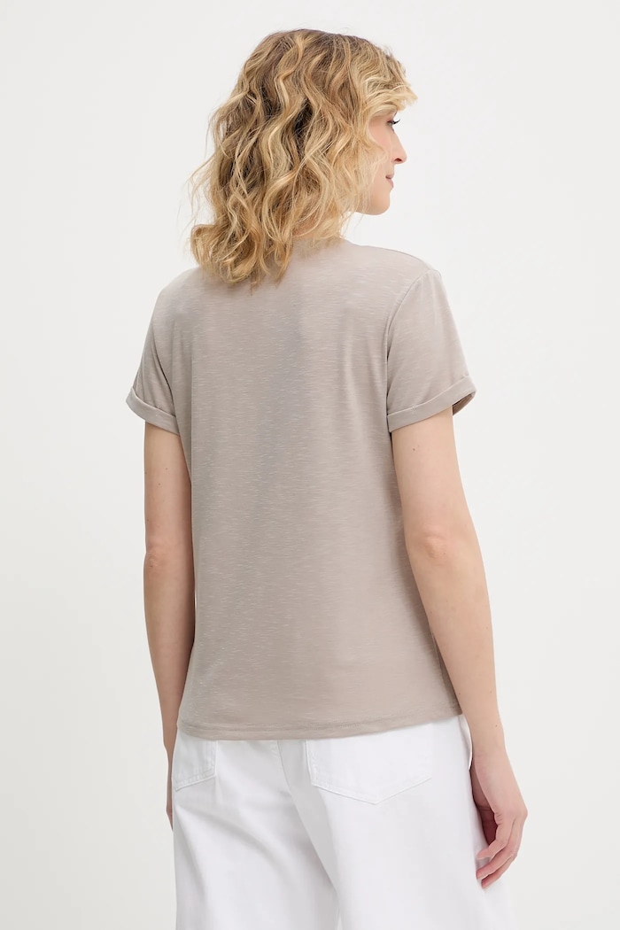 Îmbrăcăminte Answear.LAB Answear Lab tricou de in E24.72.FLK bej