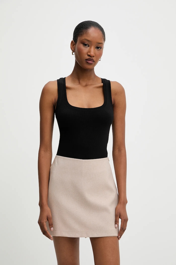 Answear Lab top uni negru 16208.tos