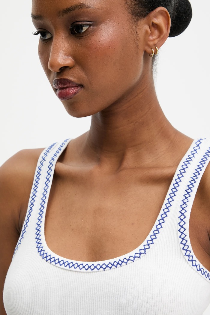 Answear Lab top alb LD2744.hak