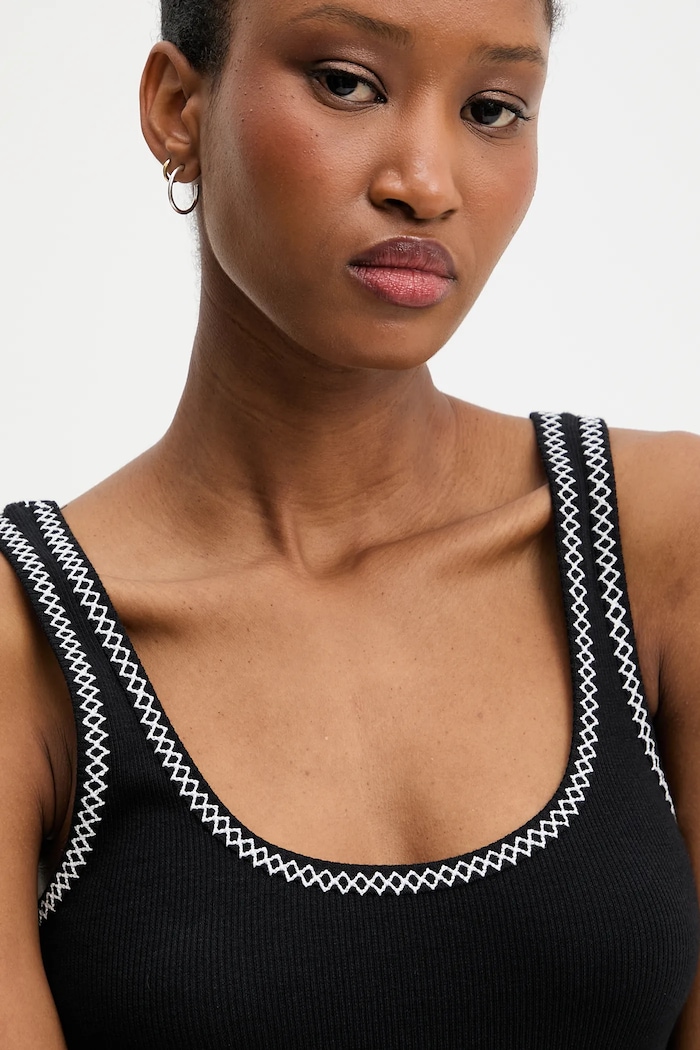 Answear Lab top Answear.LAB LD2744.hak negru