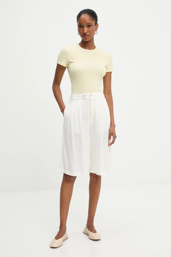 Answear.LAB Answear Lab tricou sng.153.tos galben WW25