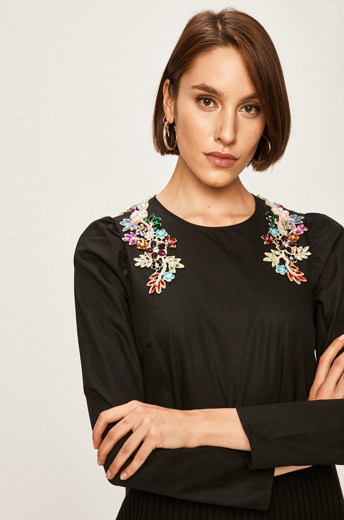 Answear - Bluza negru DERM6.BAK