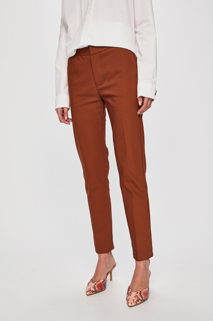 Answear Lab pantaloni panza maro 104A.DL