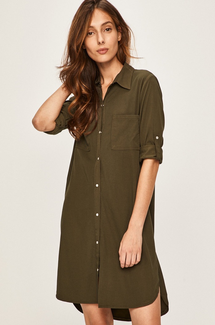 Answear Lab rochie fixat verde DE11471.ga