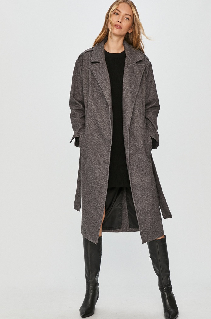 Answear Lab - Палто B356.DA сив WZ20