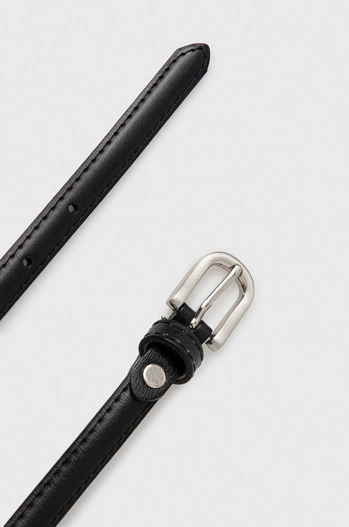 Answear Lab Curea de piele H.005.AJ negru WZ21