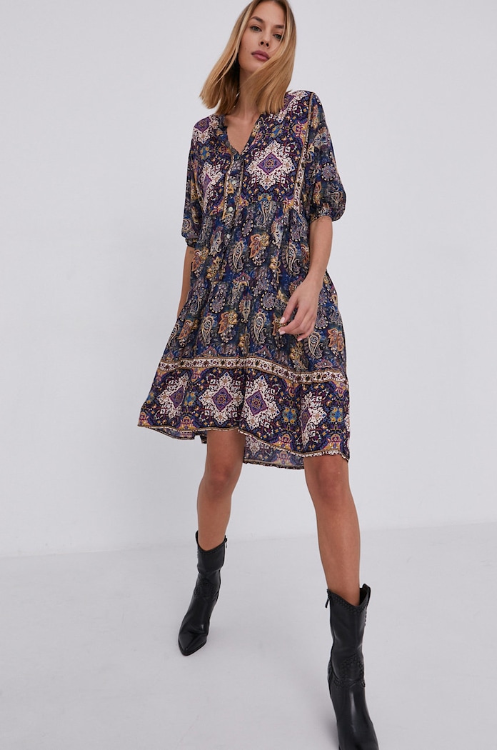 Answear Lab rochie mini bleumarin 3734.2.AJ