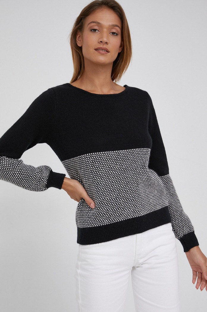 Odzież Answear Lab Sweter z domieszką wełny P47.AJ czarny