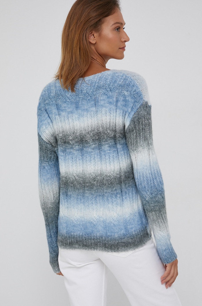 Odzież Answear Lab Sweter z domieszką wełny 657.1.AJ niebieski